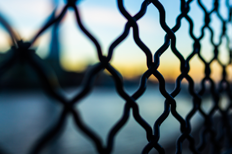 Black Chain Link Fence